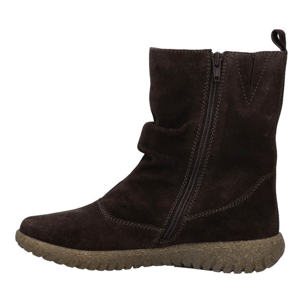 Josef Seibel Angelina 08 Ladies Brasil Leather Side Zip Ankle Boots, opposite side view.