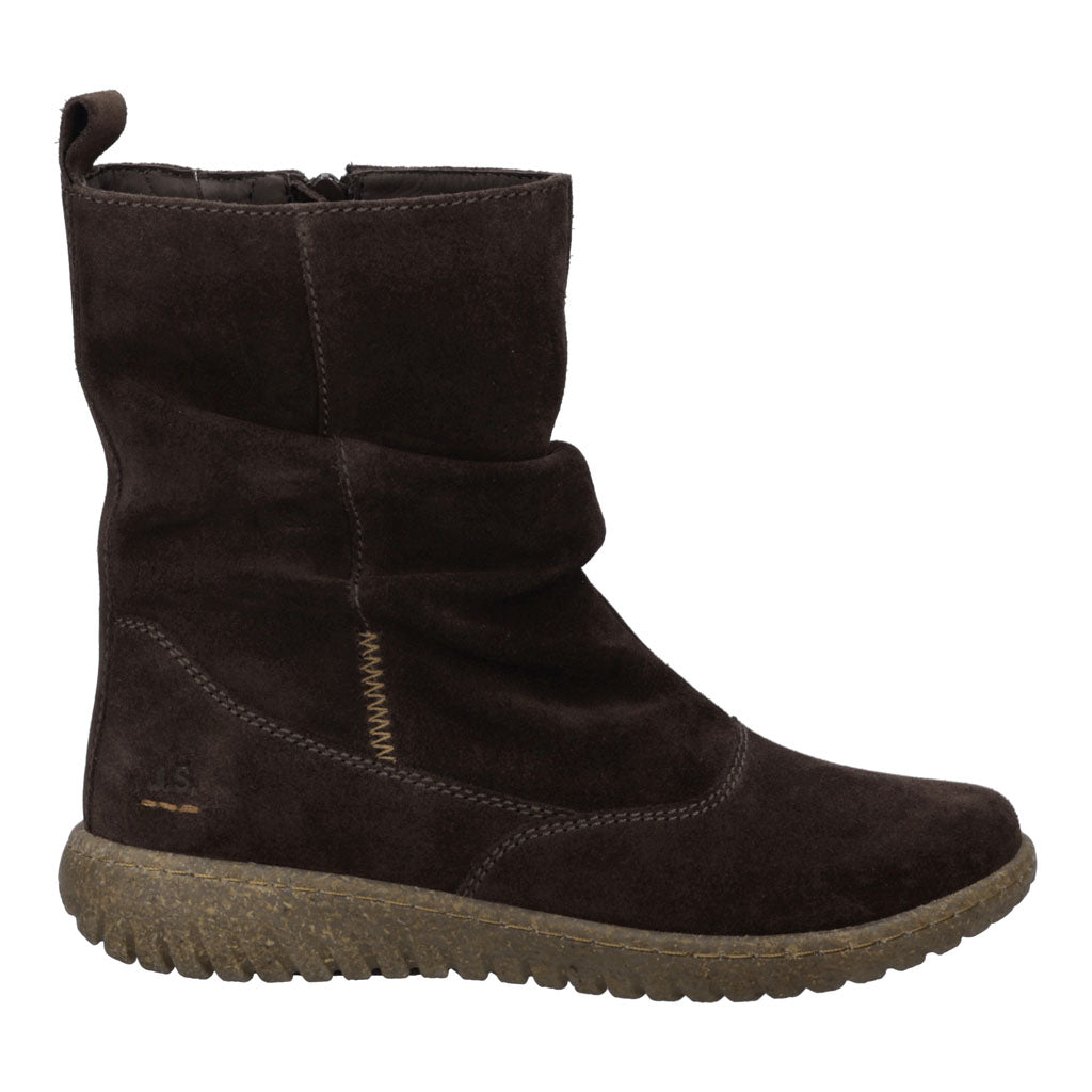 Josef Seibel Angelina 08 Ladies Brasil Leather Side Zip Ankle Boots, side view.