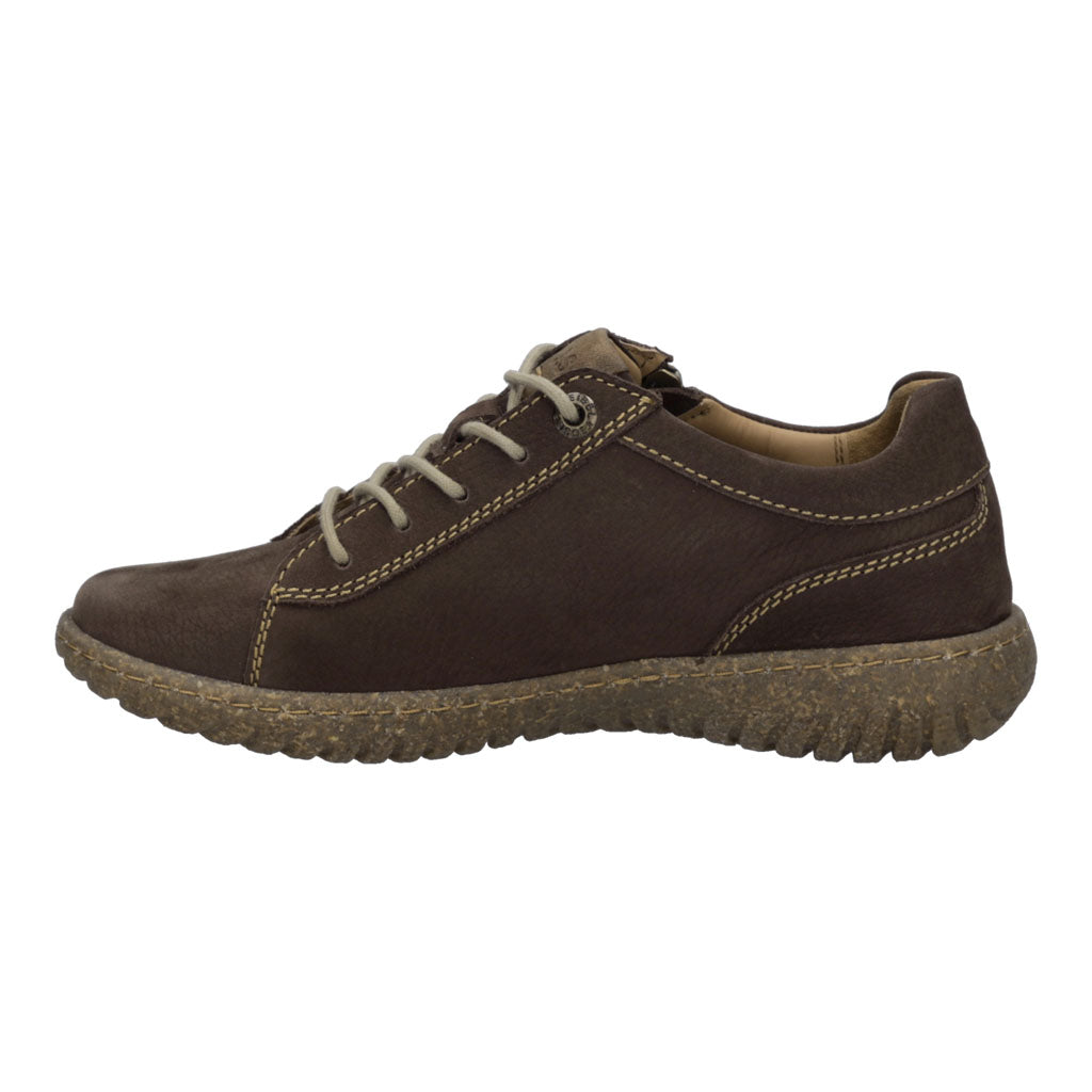 Josef Seibel Angelina 09 Ladies Brasil Leather Zip & Lace Shoes, opposite side view.