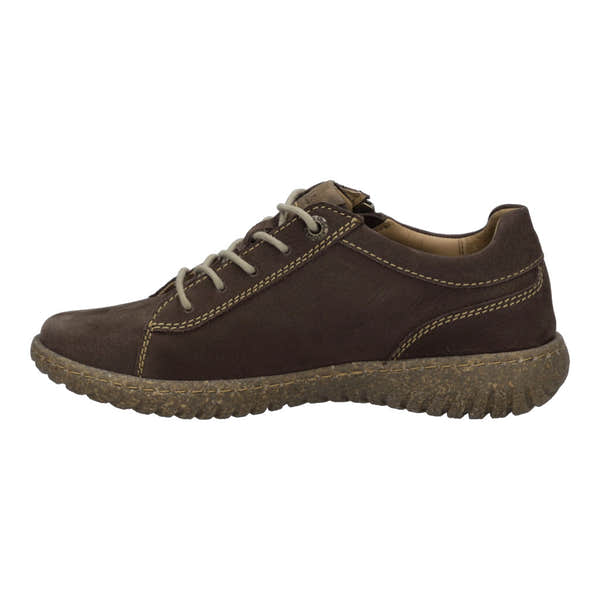 Josef Seibel Angelina 09 Ladies Brasil Leather Zip & Lace Shoes, opposite side view.