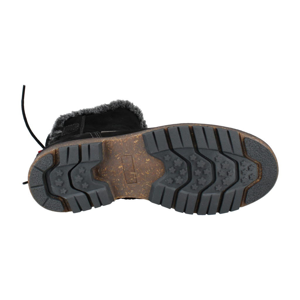 Josef Seibel Waylon 03 Ladies Black Leather Waterproof Side Zip Ankle Boots, product detail view.