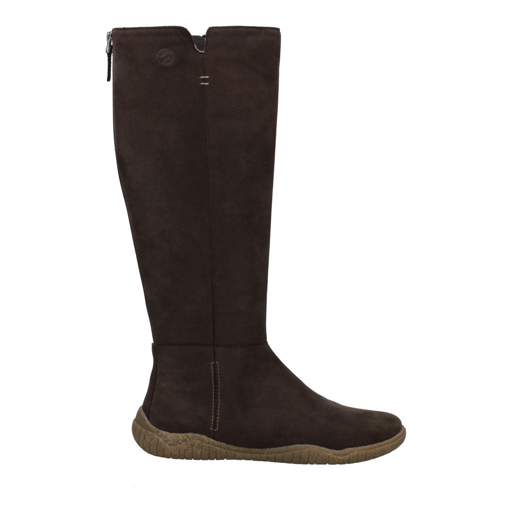 Josef Seibel Wynona 14 Ladies Brasil Leather Side Zip Mid-Calf Boots, side view.