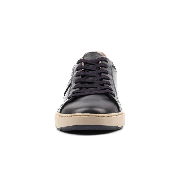 Lazy Dogs BMR003 Phillip Mens Navy Blue Lace Up Trainers, alternate product view 4.