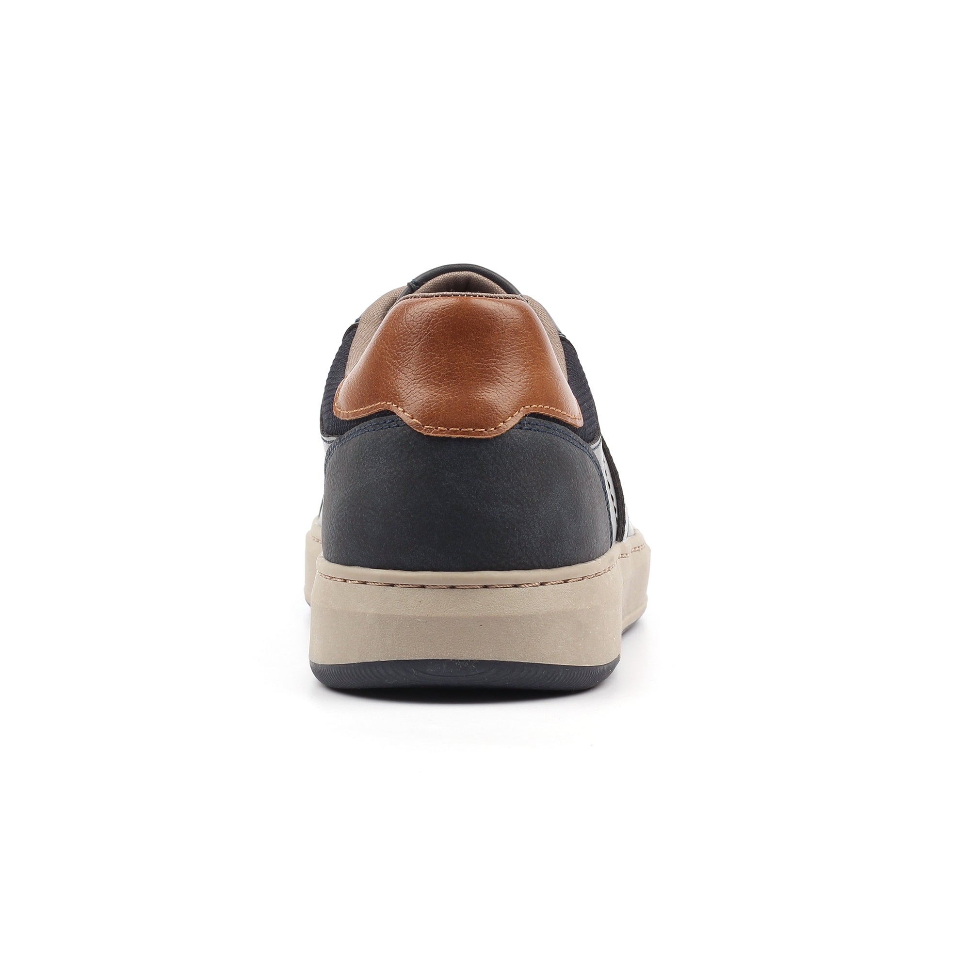 Lazy Dogs BMR003 Phillip Mens Navy Blue Lace Up Trainers, alternate product view 5.