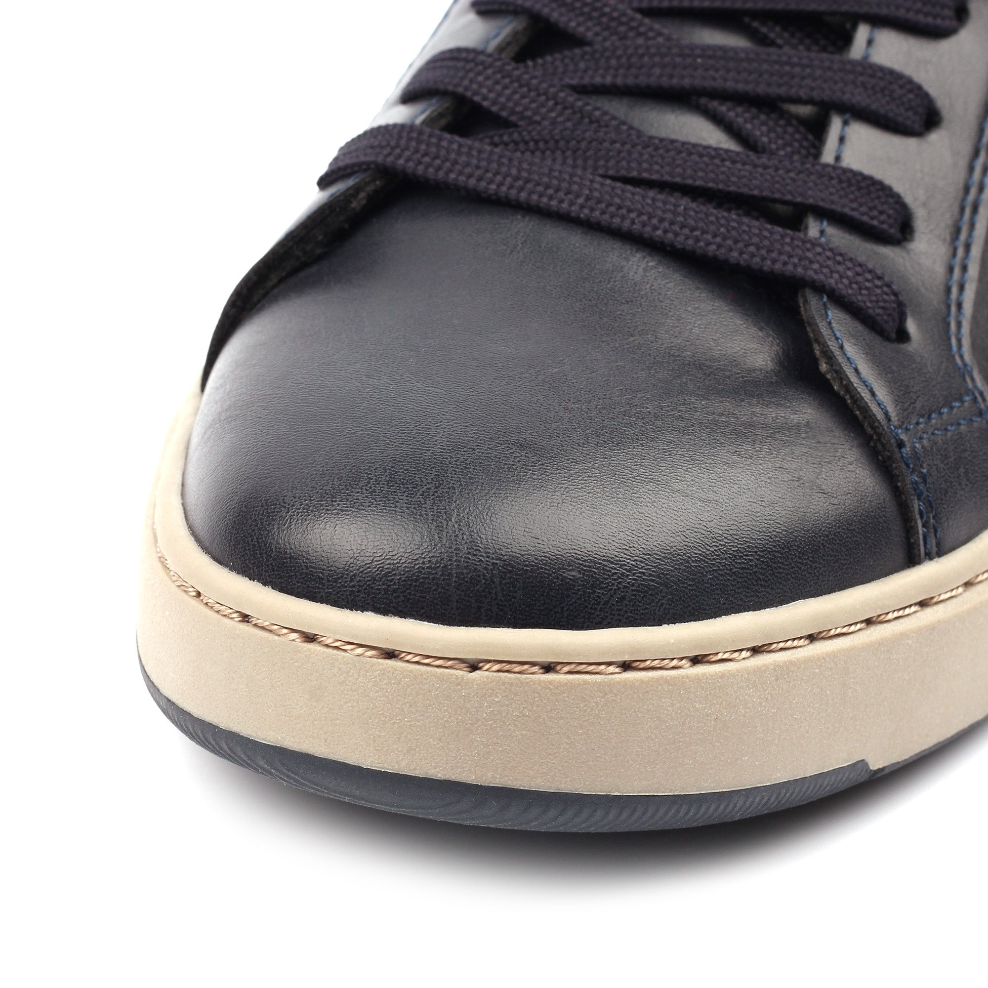 Lazy Dogs BMR003 Phillip Mens Navy Blue Lace Up Trainers, alternate product view 8.