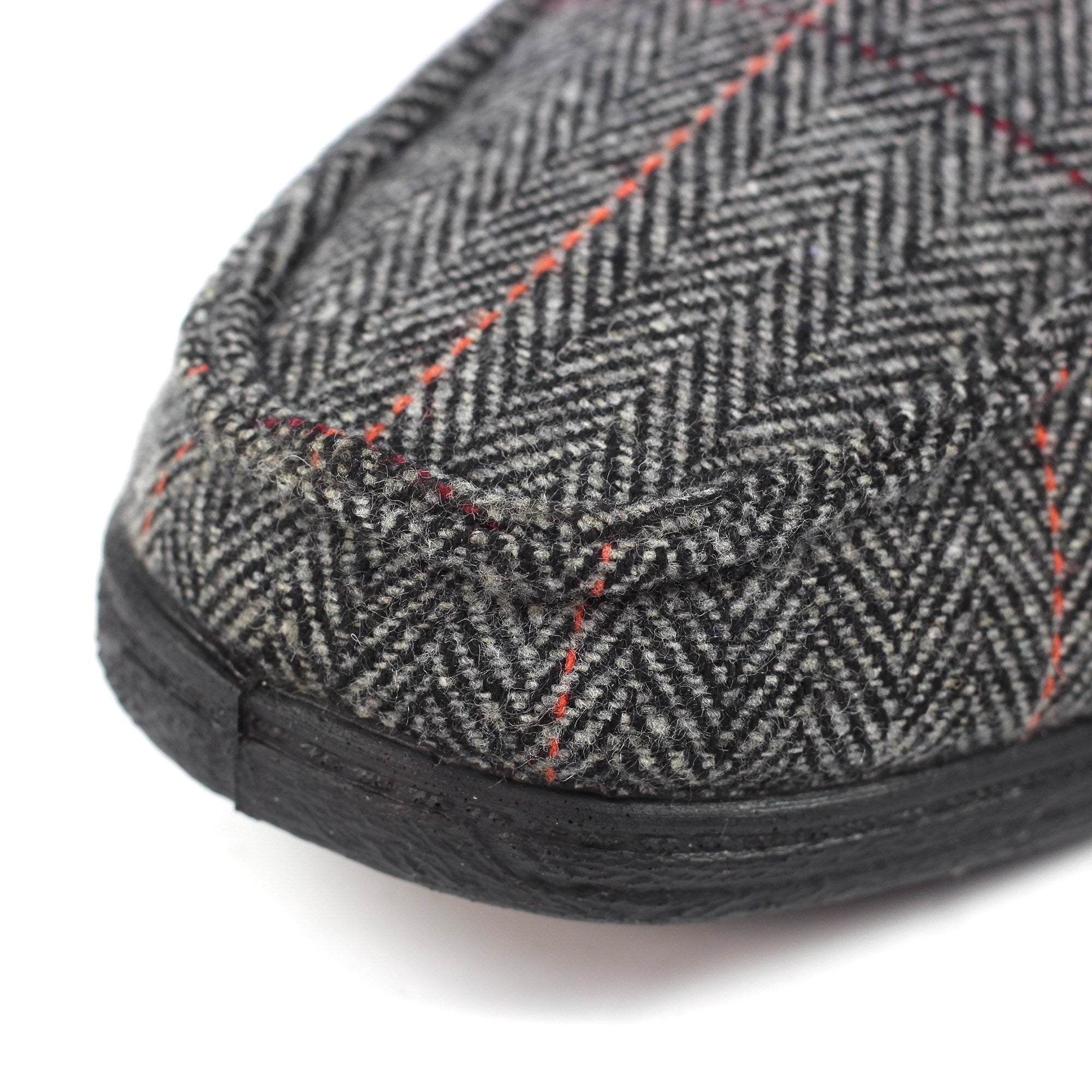 Lazy Dogs KMD103 Eisenhower II Mens Grey Textile Memory Foam Slippers, alternate product view 11.