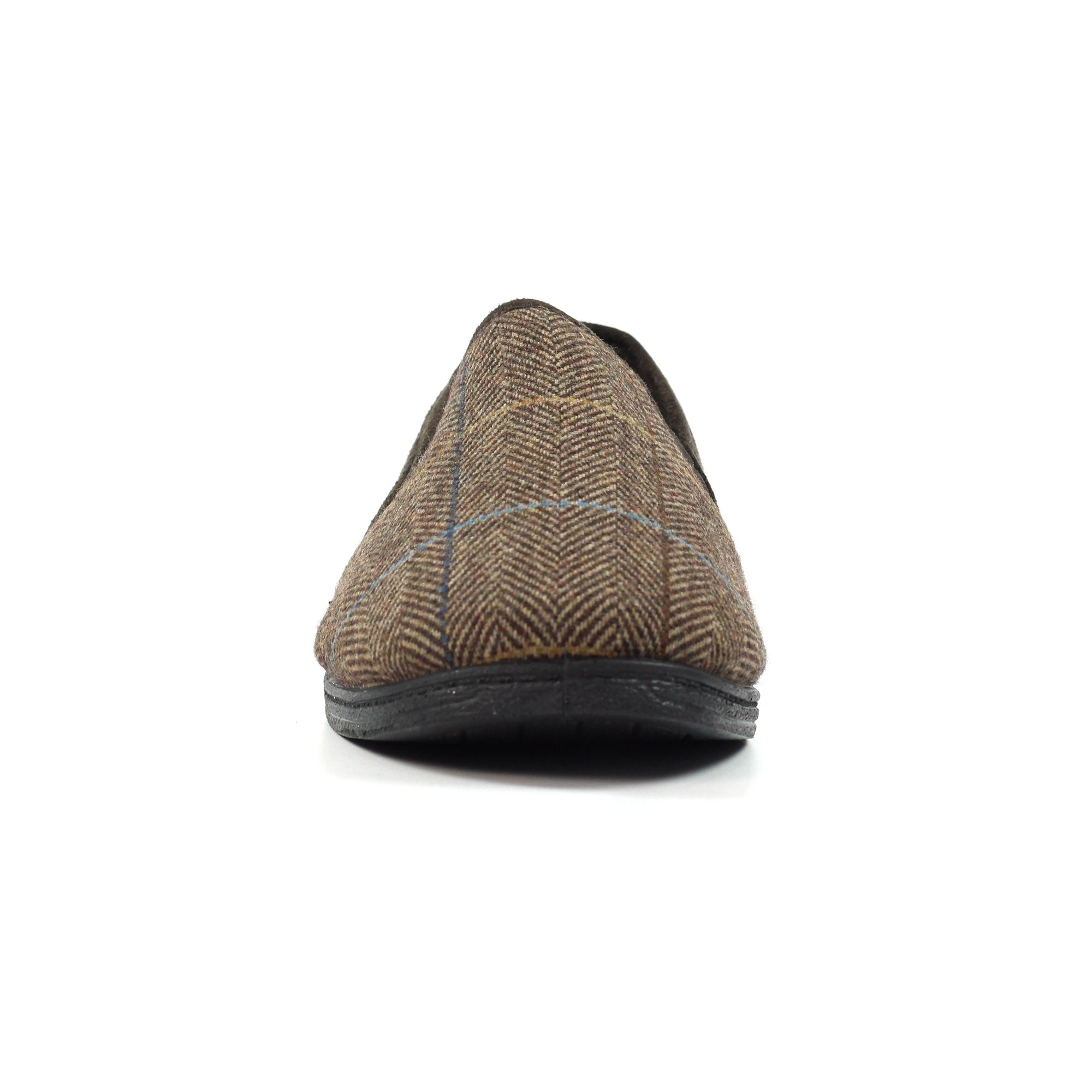 Lazy Dogs KMD106 Harrison II Mens Brown Textile Memory Foam Slippers, alternate product view 5.
