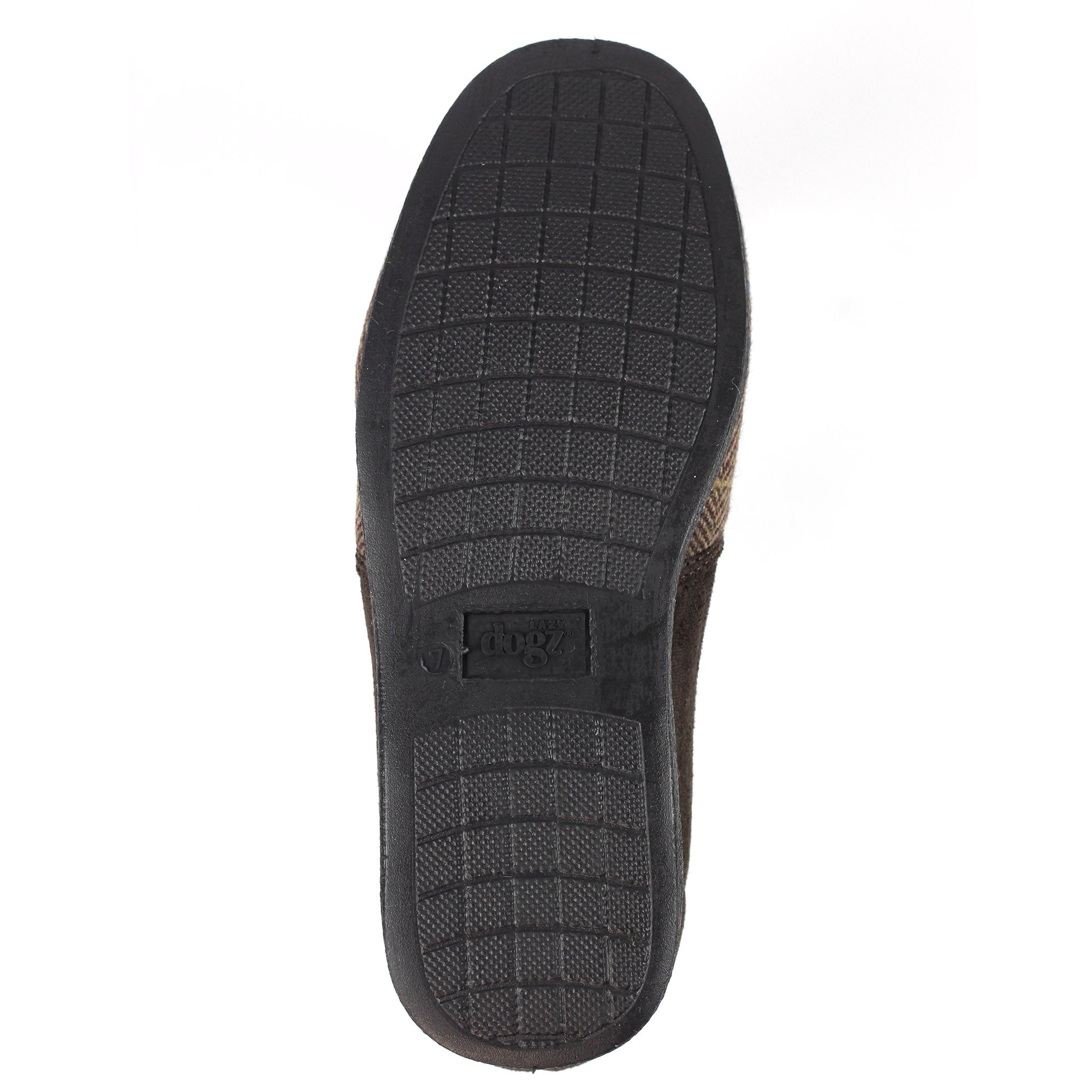 Lazy Dogs KMD106 Harrison II Mens Brown Textile Memory Foam Slippers, alternate product view 9.