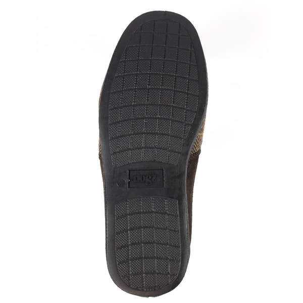 Lazy Dogs KMD106 Harrison II Mens Brown Textile Memory Foam Slippers, alternate product view 9.