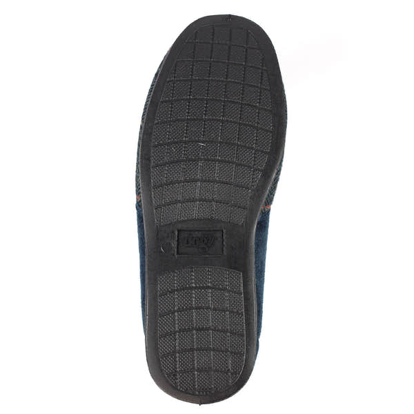 Lazy Dogs KMD106 Harrison II Mens Navy Blue Textile Memory Foam Slippers, alternate product view 10.