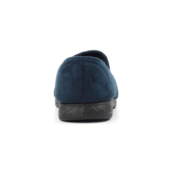 Lazy Dogs KMD106 Harrison II Mens Navy Blue Textile Memory Foam Slippers, alternate product view 7.