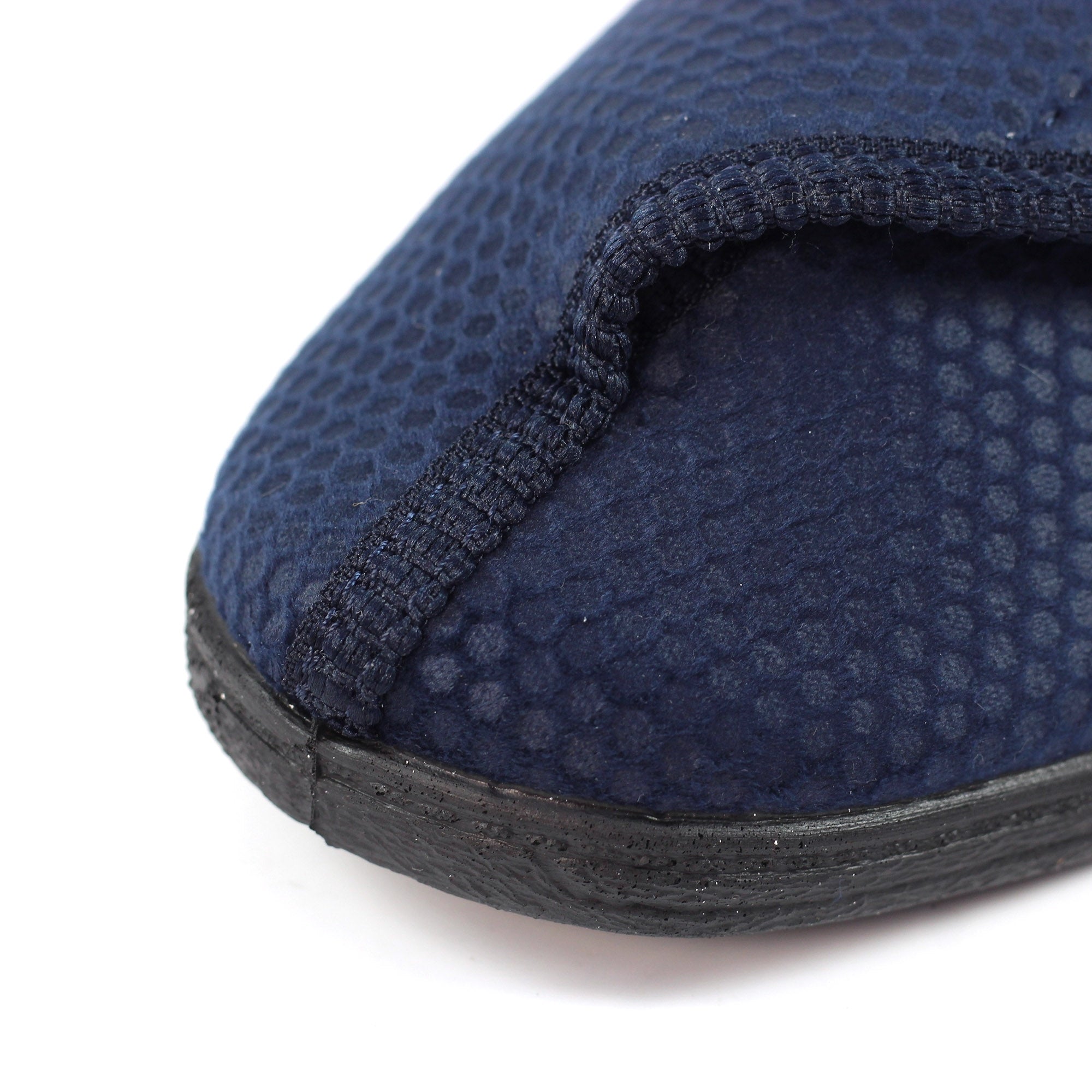 Lazy Dogs KMD108 Columbus III Mens Navy Blue Textile Touch Fastening Slippers, alternate product view 11.