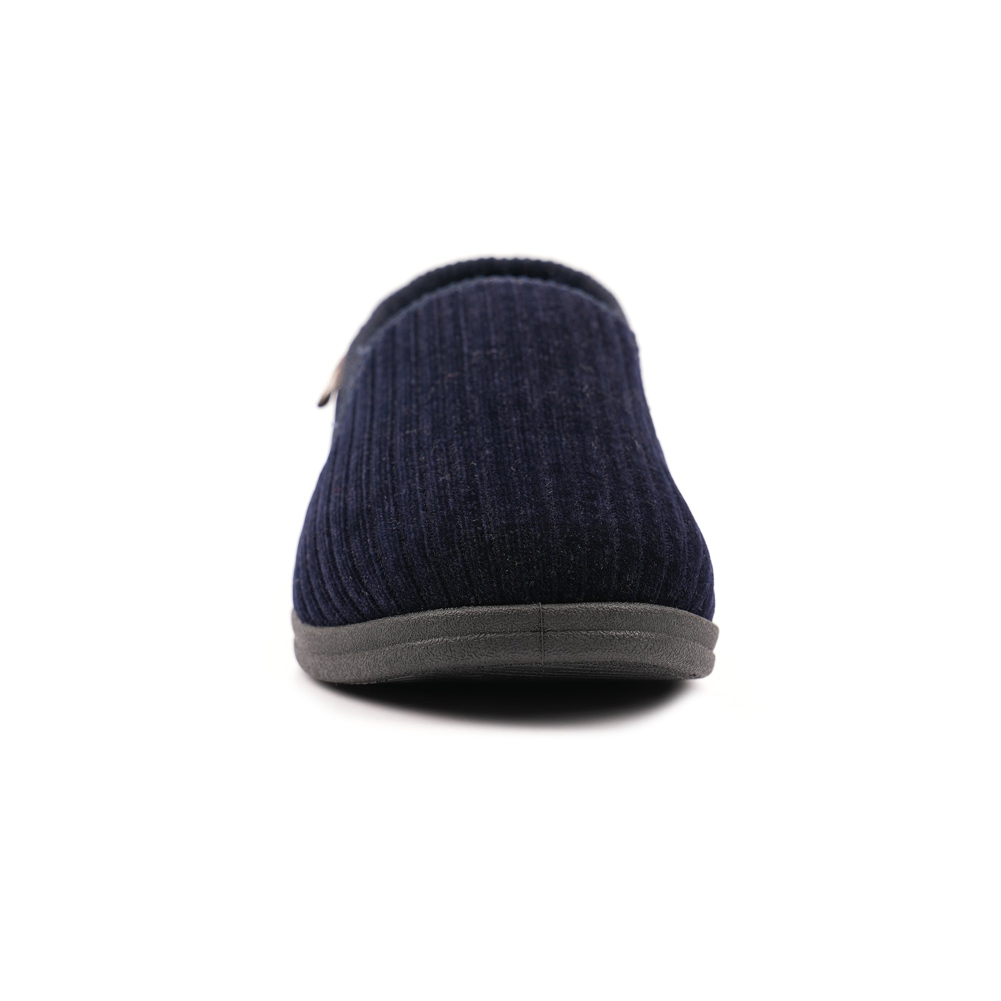 Lazy Dogs KMD121 Ryan Mens Navy Blue Textile Elasticated Mule Slippers, alternate product view 5.