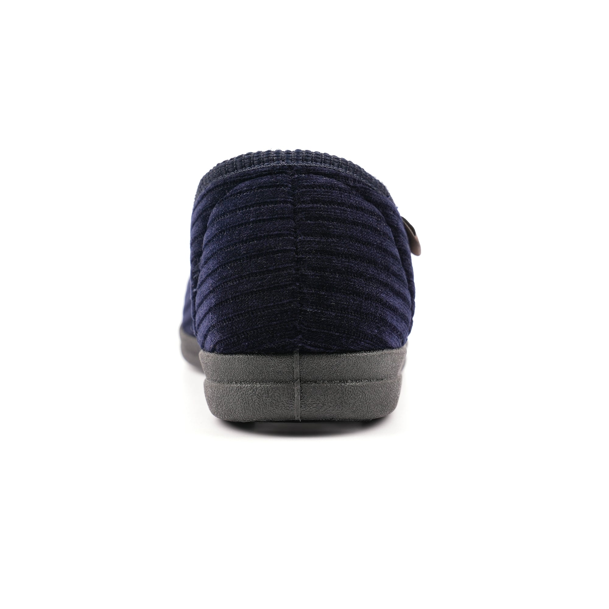 Lazy Dogs KMD121 Ryan Mens Navy Blue Textile Elasticated Mule Slippers, alternate product view 6.