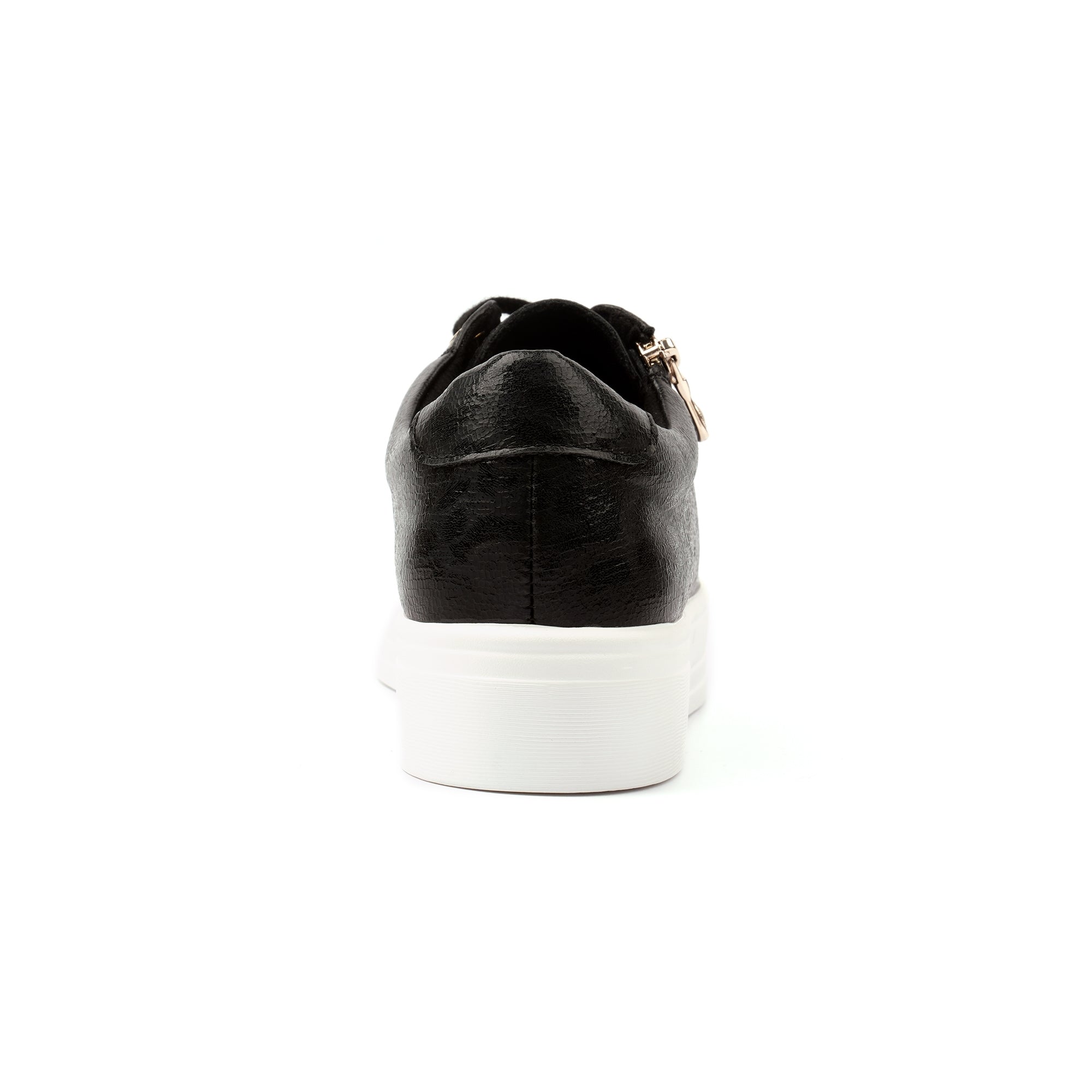 Lunar DLB100 Charm II Ladies Black Zip & Lace Trainers, alternate product view 5.