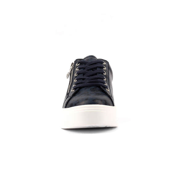 Lunar DLB100 Charm II Ladies Navy Blue Side Zip Trainers, alternate product view 4.