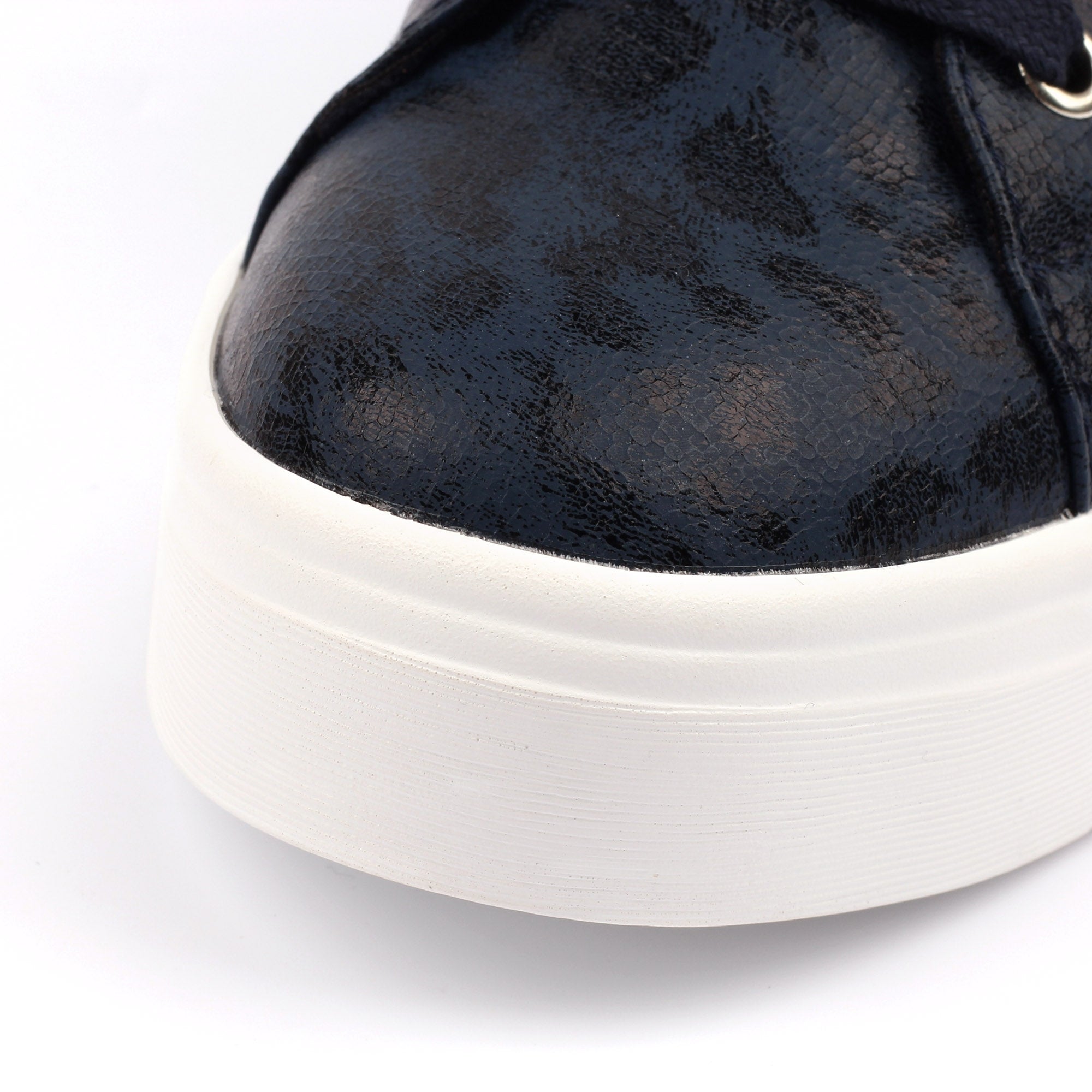 Lunar DLB100 Charm II Ladies Navy Blue Side Zip Trainers, alternate product view 7.
