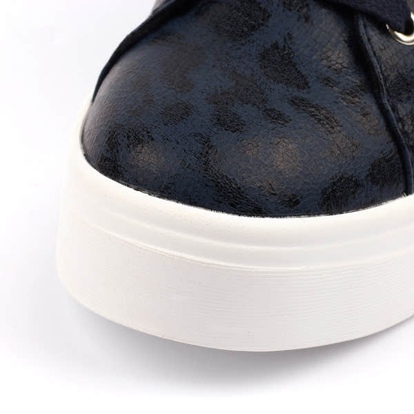 Lunar DLB100 Charm II Ladies Navy Blue Side Zip Trainers, alternate product view 7.
