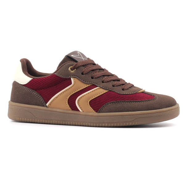 Lunar DLB213 Jersey Ladies Brown Lace Up Trainers, alternate product view 4.