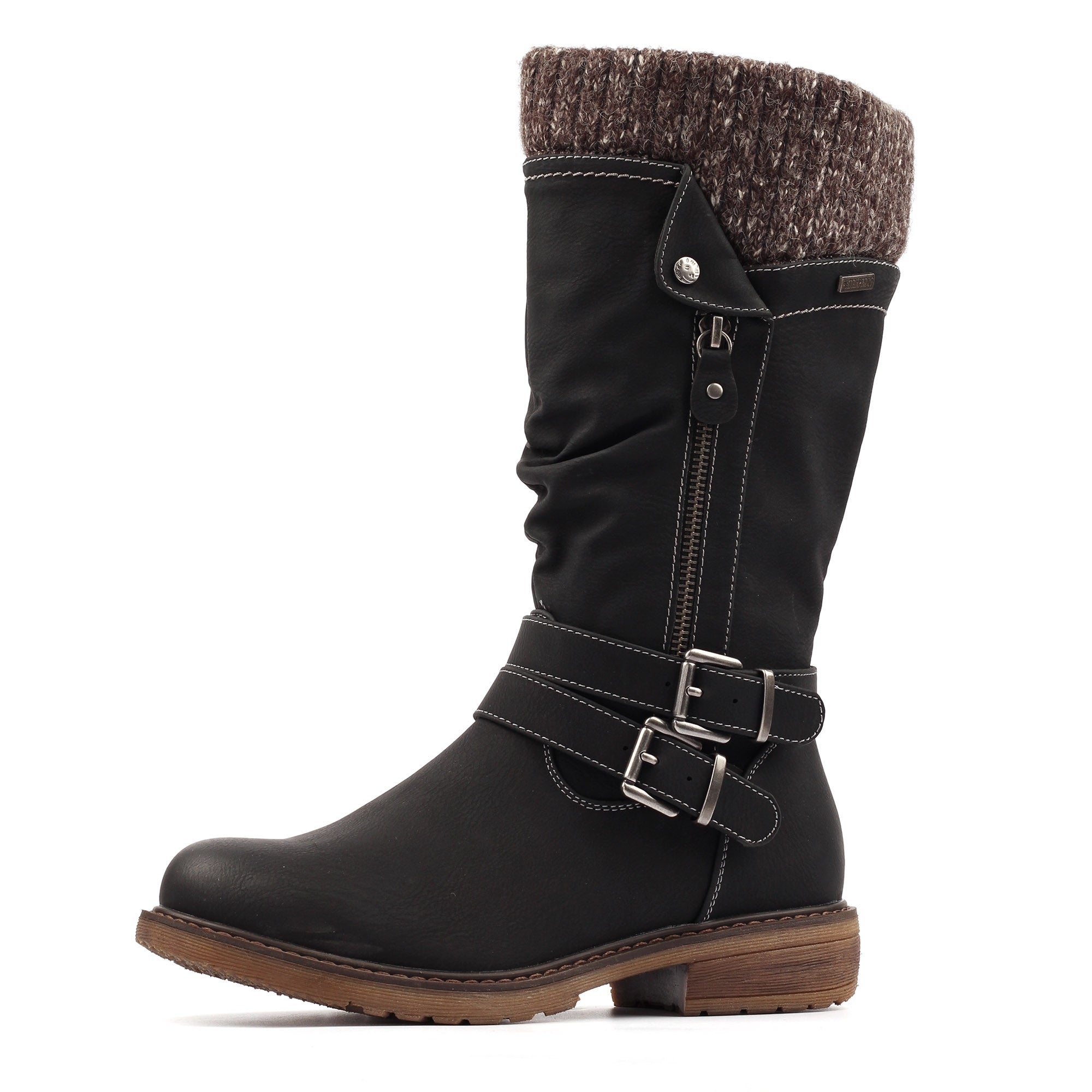 Lunar GLB134 Peyton Ladies Black Waterproof Side Zip Knee High Boots, alternate product view 5.