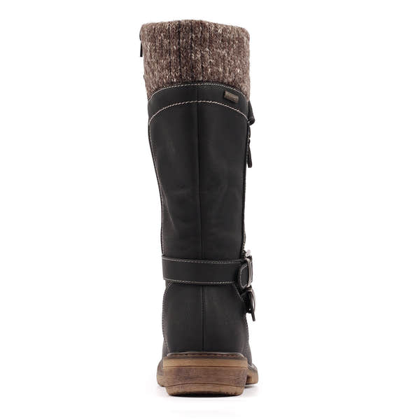 Lunar GLB134 Peyton Ladies Black Waterproof Side Zip Knee High Boots, alternate product view 7.