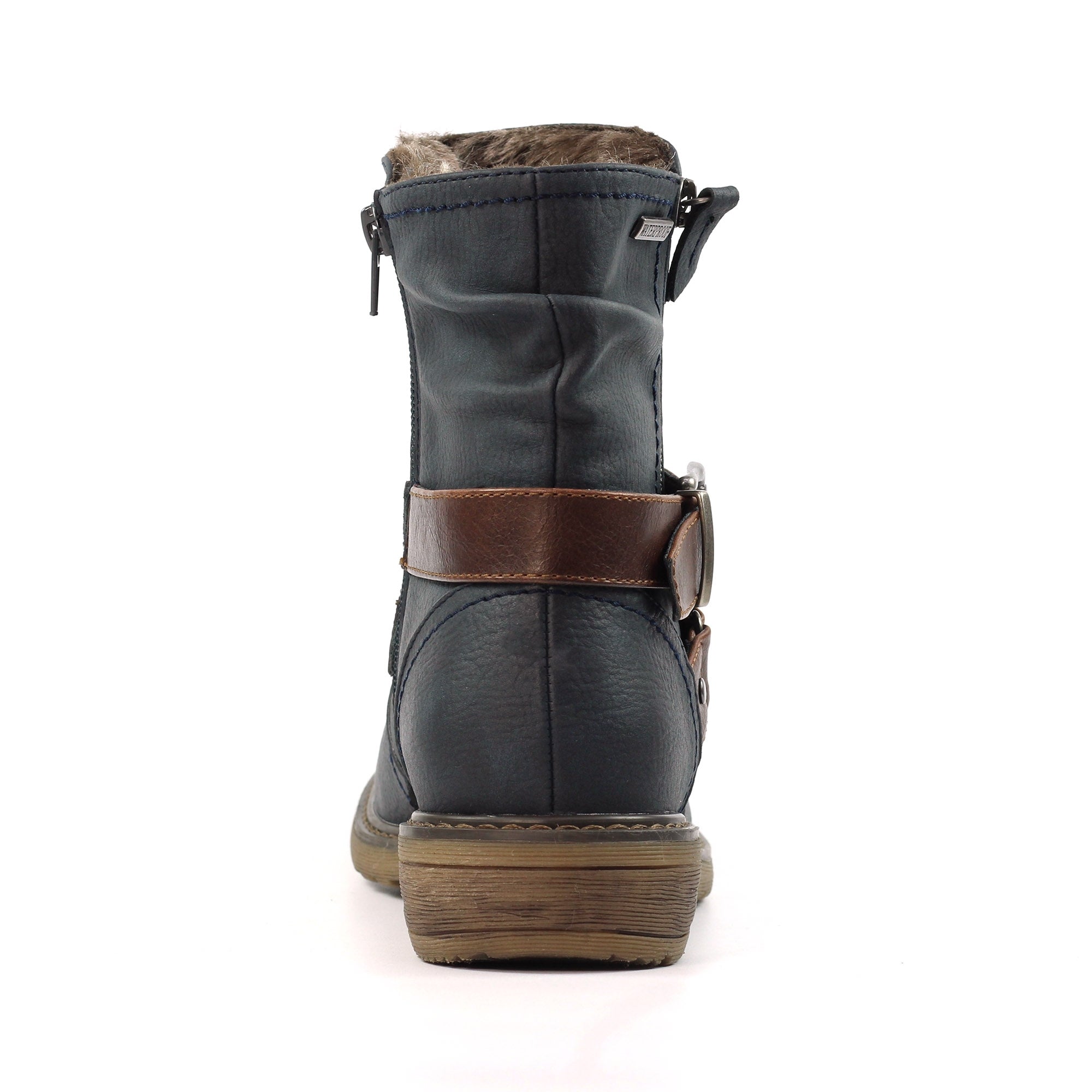 Lunar GLB216 Chime III Ladies Navy Blue Waterproof Ankle Boots, alternate product view 6.