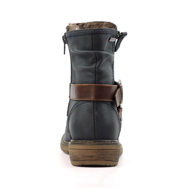 Lunar GLB216 Chime III Ladies Navy Blue Waterproof Ankle Boots, alternate product view 6.