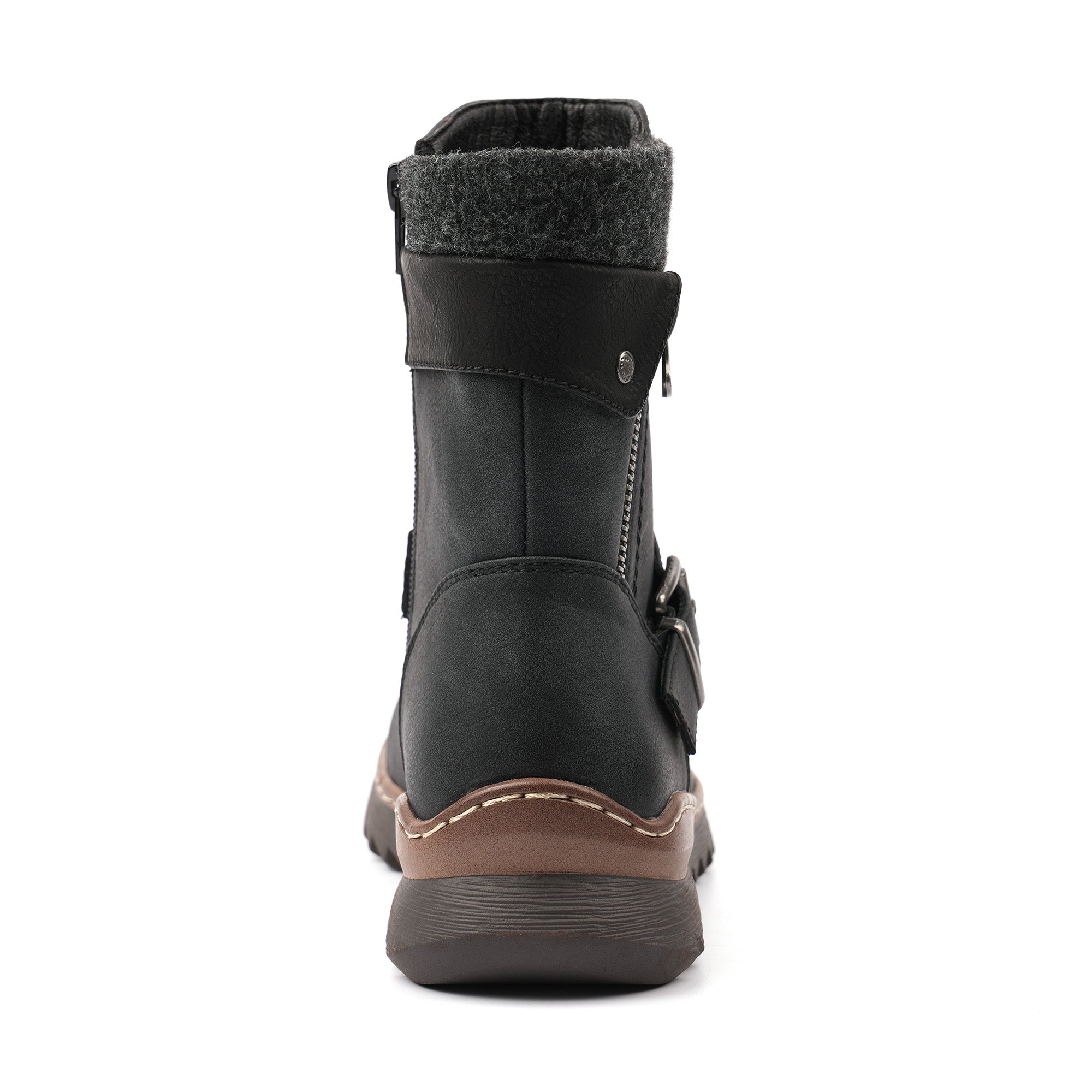Lunar GLR131 Haley Ladies Black Waterproof Side Zip Ankle Boots, alternate product view 5.