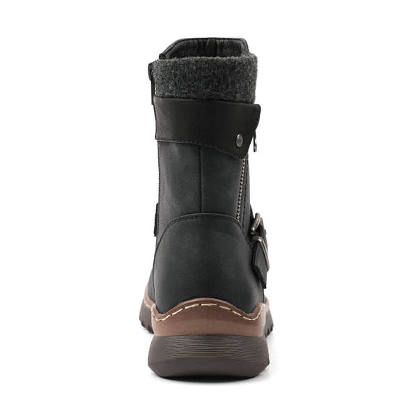 Lunar GLR131 Haley Ladies Black Waterproof Side Zip Ankle Boots, alternate product view 5.