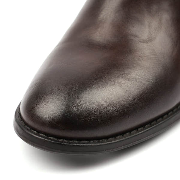 Lunar GLZ004 Sindy Ladies Brown Side Zip Heeled Knee High Boots, alternate product view 8.