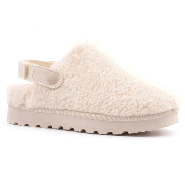 Lunar KLZ002 Naples Ladies Beige Textile Slippers, alternate product view 2.
