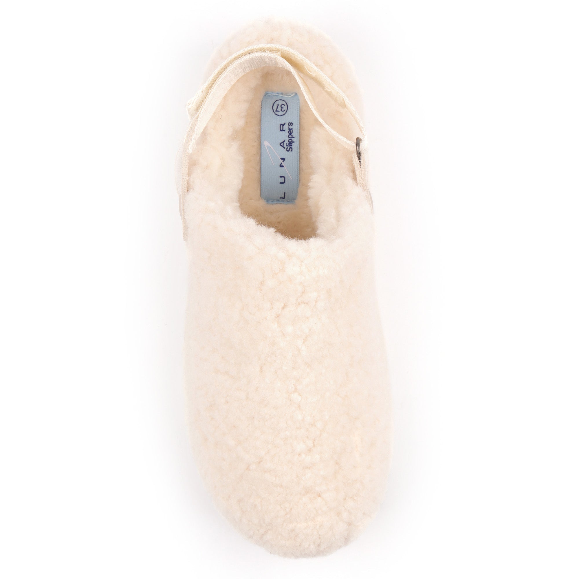 Lunar KLZ002 Naples Ladies Beige Textile Slippers, alternate product view 5.