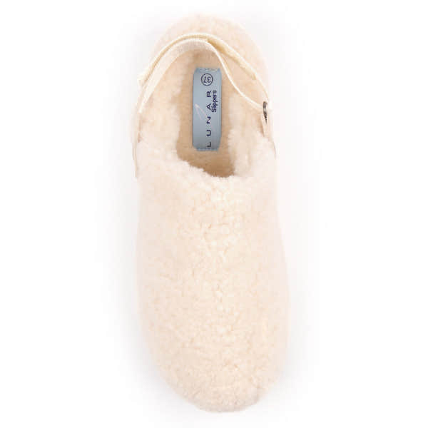 Lunar KLZ002 Naples Ladies Beige Textile Slippers, alternate product view 5.