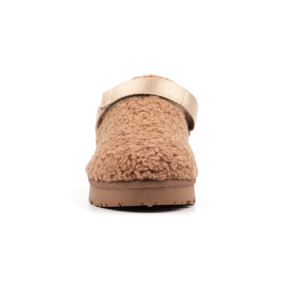 Lunar KLZ002 Naples Ladies Mink Textile Mule Slippers, alternate product view 5.