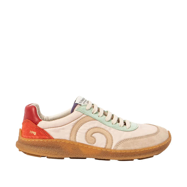 El Naturalista N5435A Unisex Wide Spanish Multi Cream Leather Lace Up Shoes