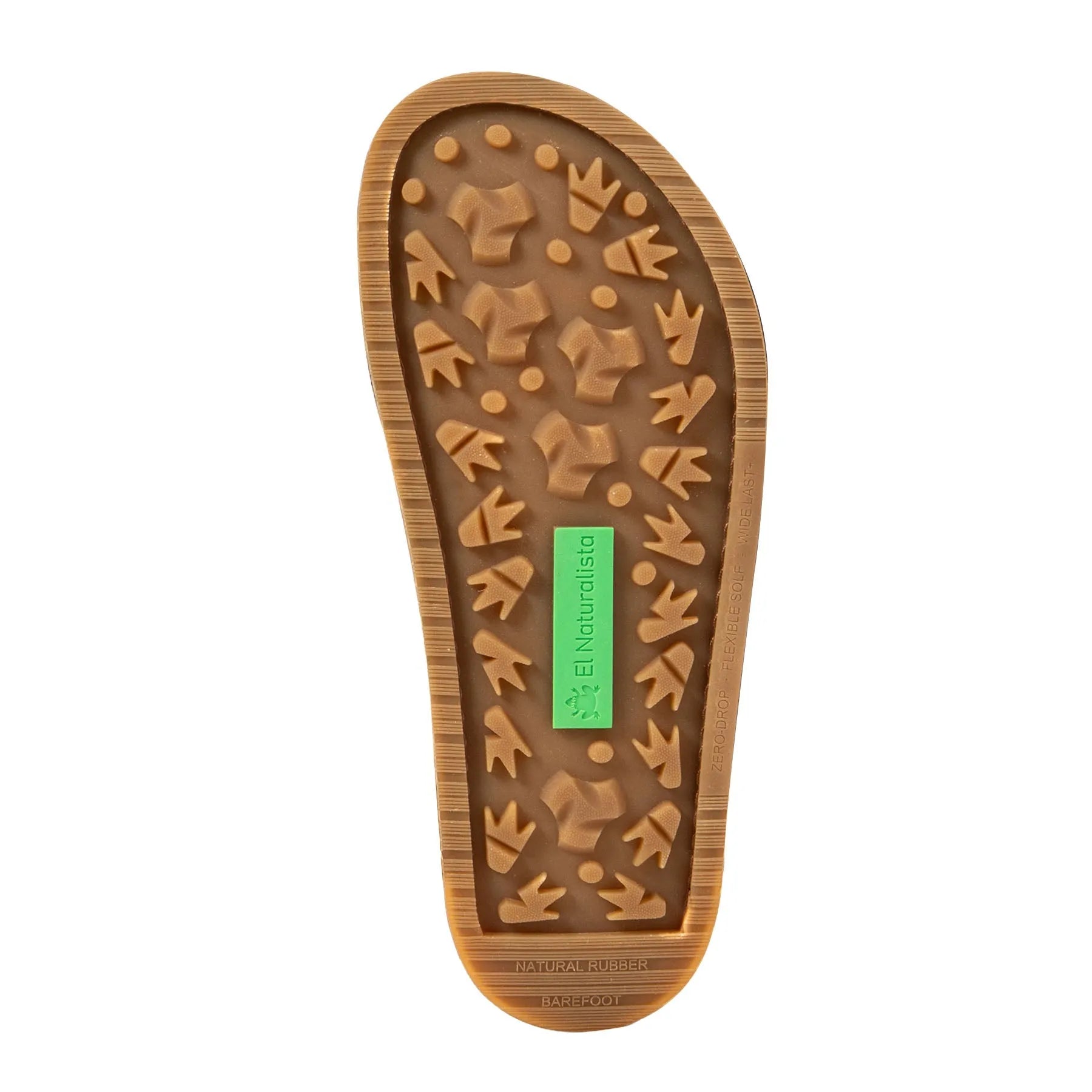 El Naturalista N6001 unisex wide Spanish Terra leather buckle sandals with textured sole and eco-friendly natural rubber footbed.