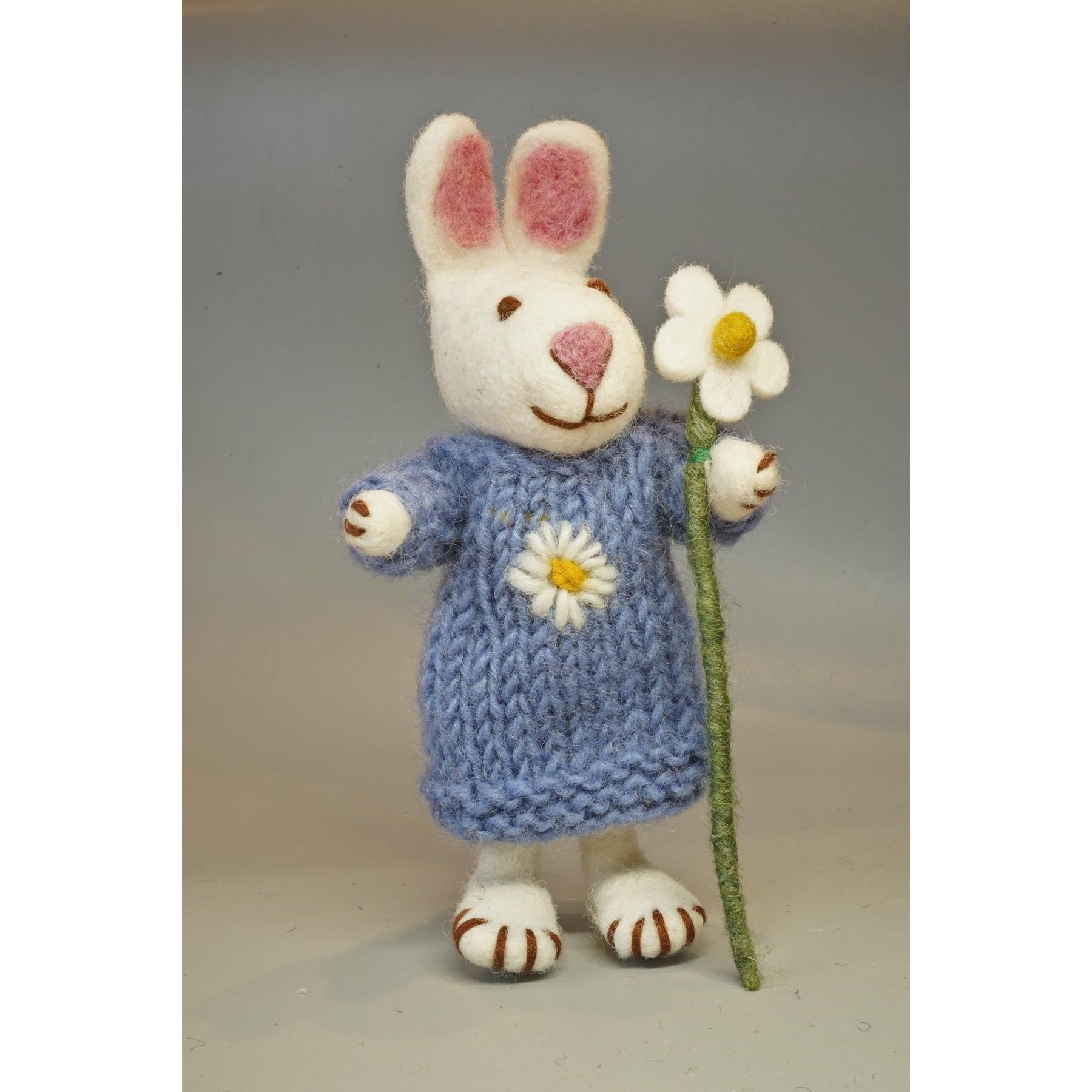 Pachamama Daisy The Rabbit, felt animal decoration; product view.