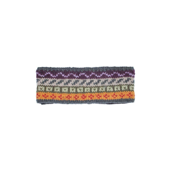 Pachamama Elveden Headband, with colourful Fair Isle bands; product view 8.