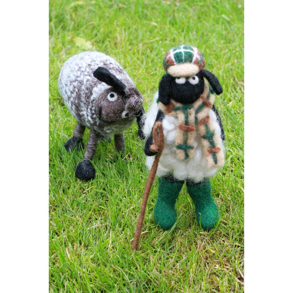 Pachamama Flat Cap Stanley, felt animal decoration; product view 4.