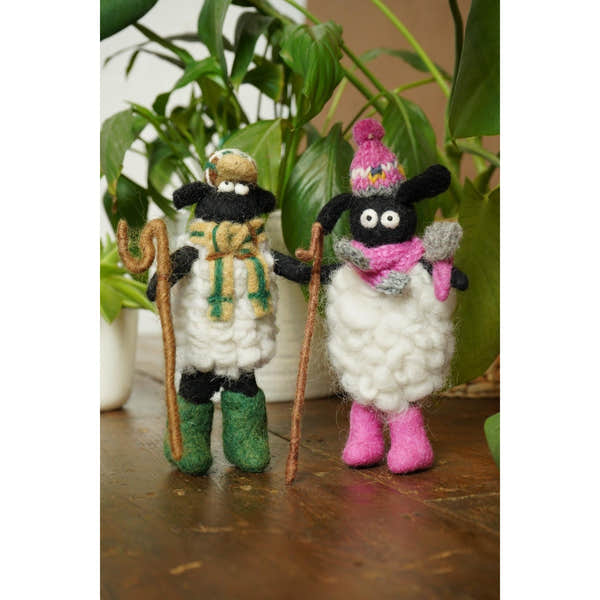 Pachamama Flat Cap Stanley, felt animal decoration; product view 5.