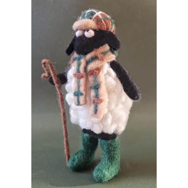 Pachamama Flat Cap Stanley, felt animal decoration; product view 7.
