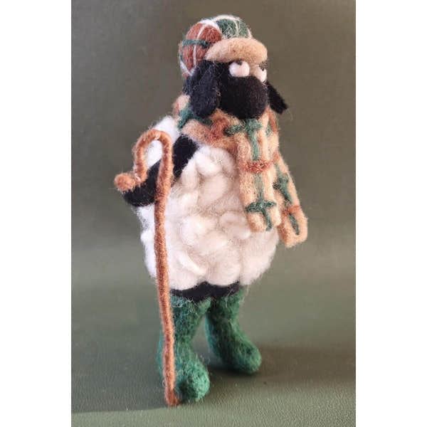 Pachamama Flat Cap Stanley, felt animal decoration; product view 8.