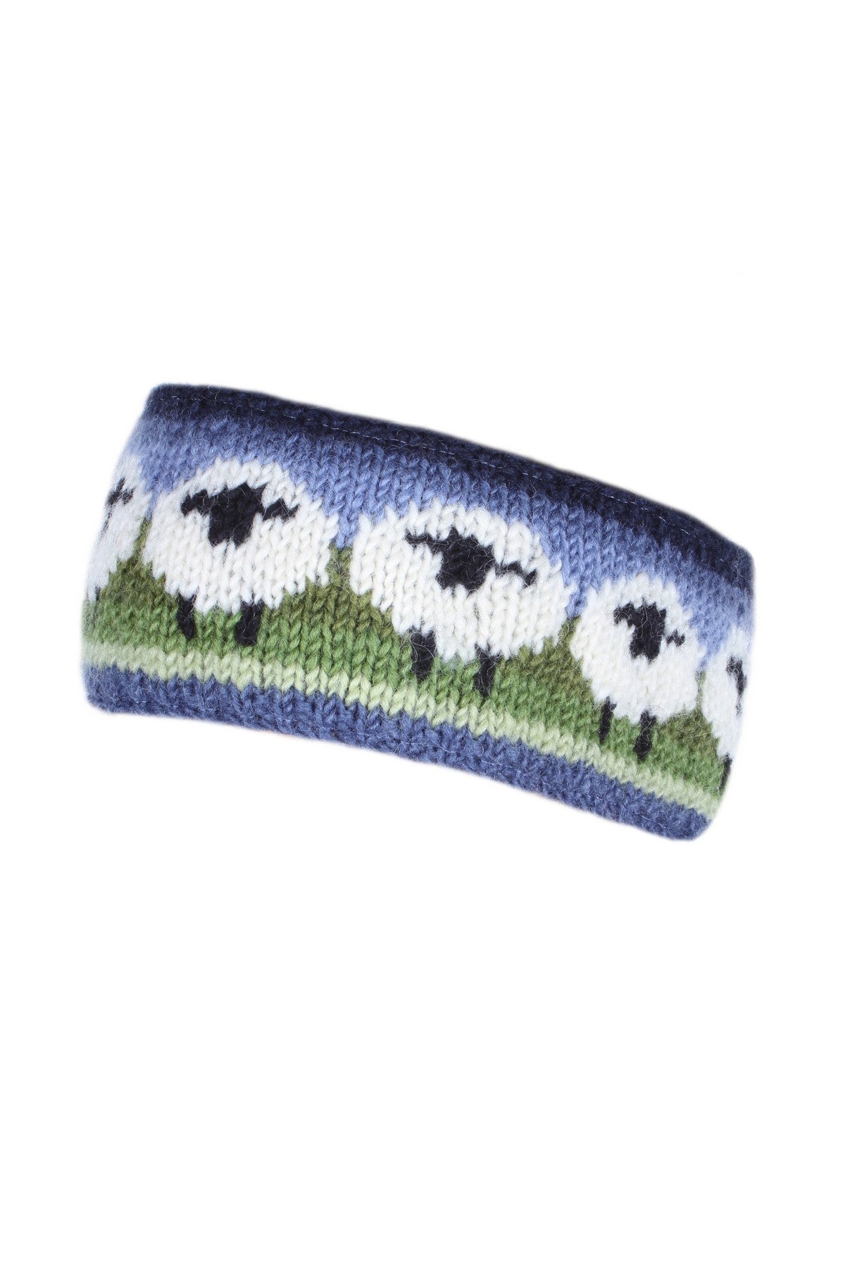 Pachamama Flock Of Sheep Headband, with rows of sheep; product view 6.