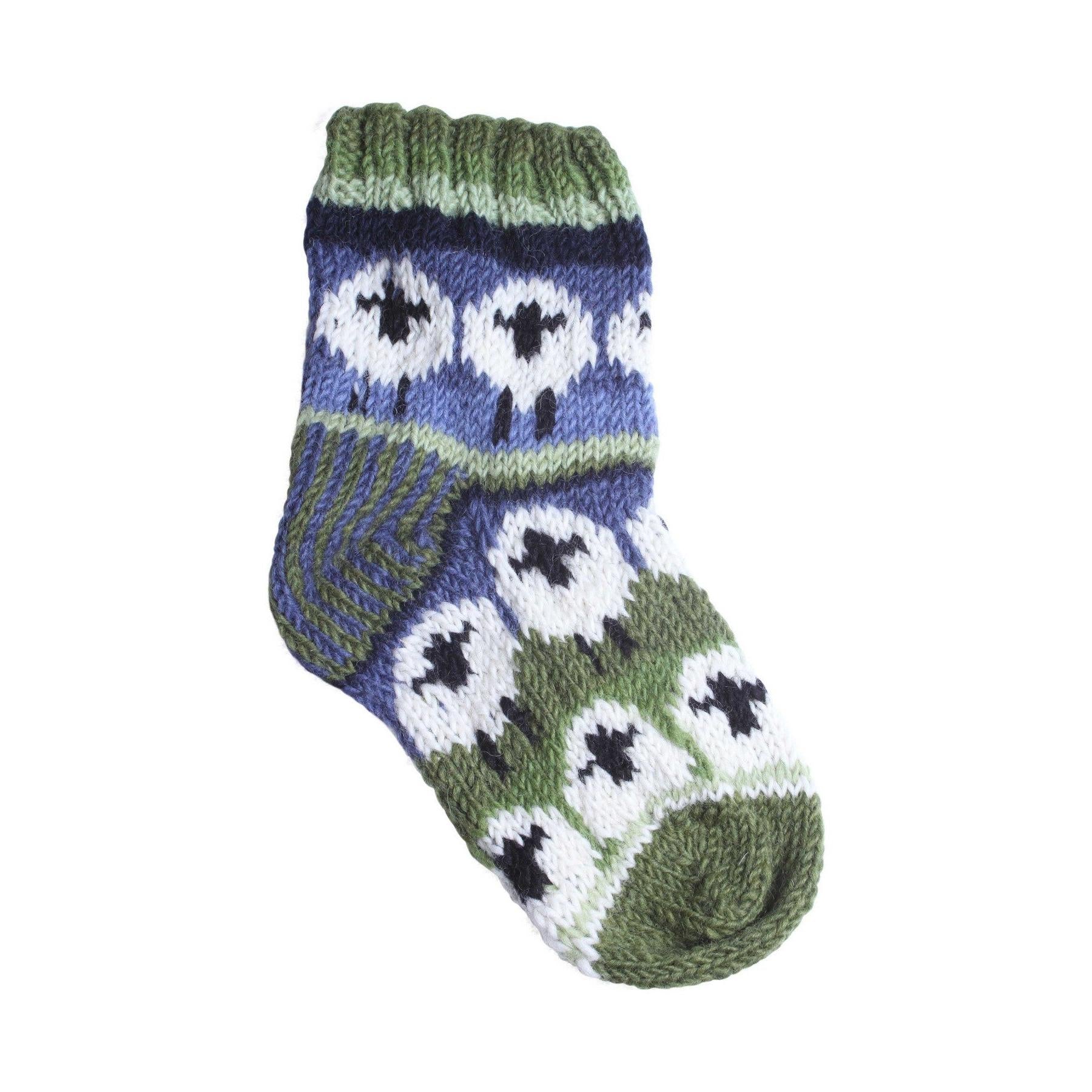 Pachamama Flock Of Sheep Sofa Socks, with rows of sheep; product view 8.