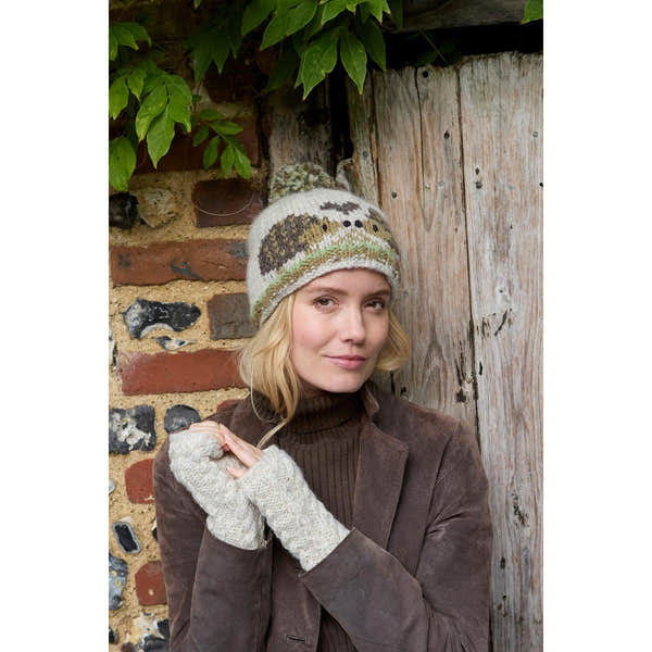 Pachamama Hedgehog Bobble Beanie, with hedgehog motifs; product view 5.