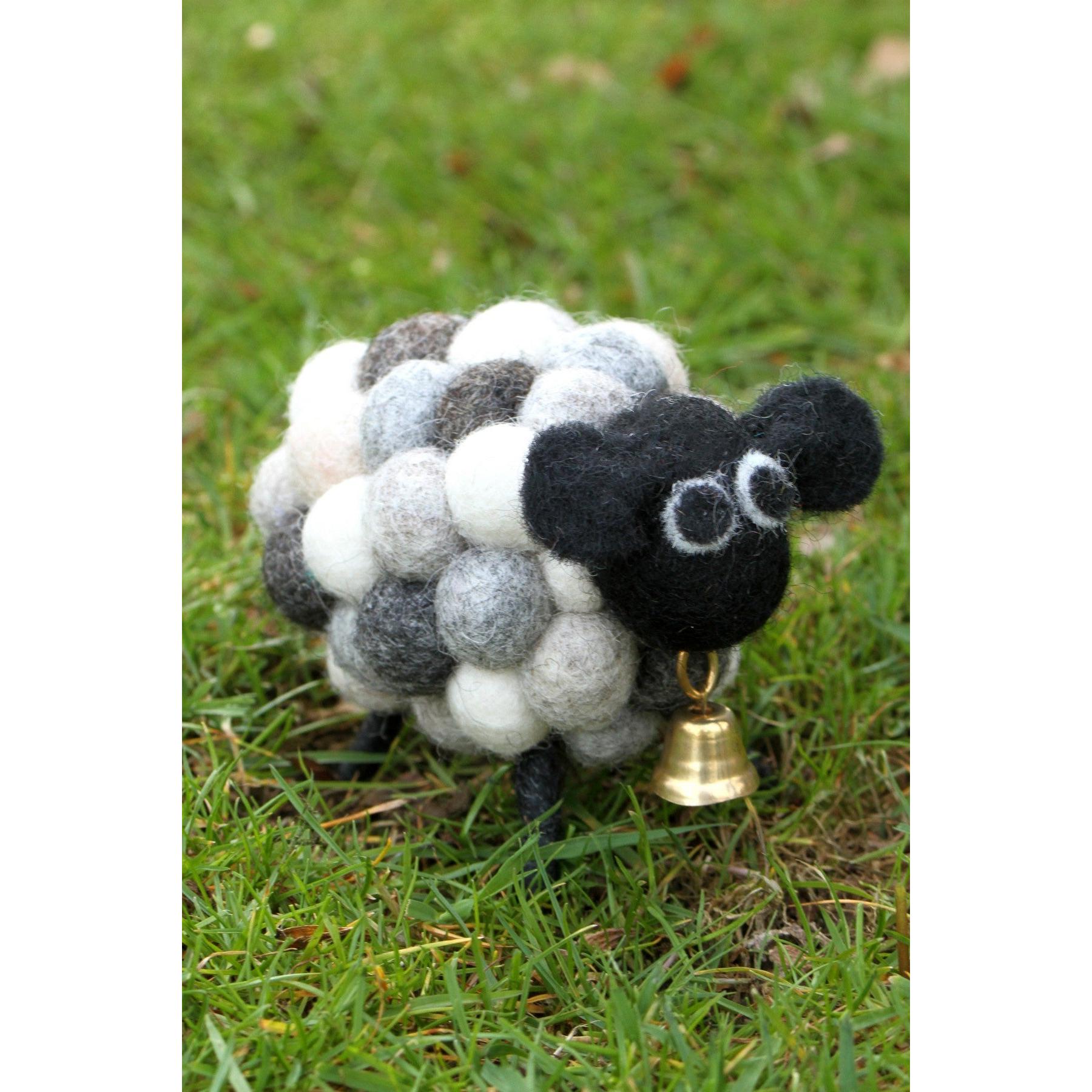 Pachamama Helen The Herdi Sheep, felt animal decoration; product view.