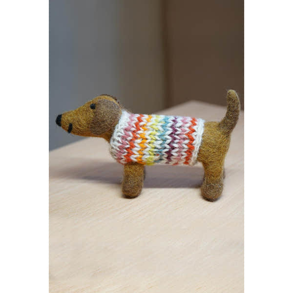 Pachamama Hoxton Harry The Dachshund, felt animal decoration; product view 4.