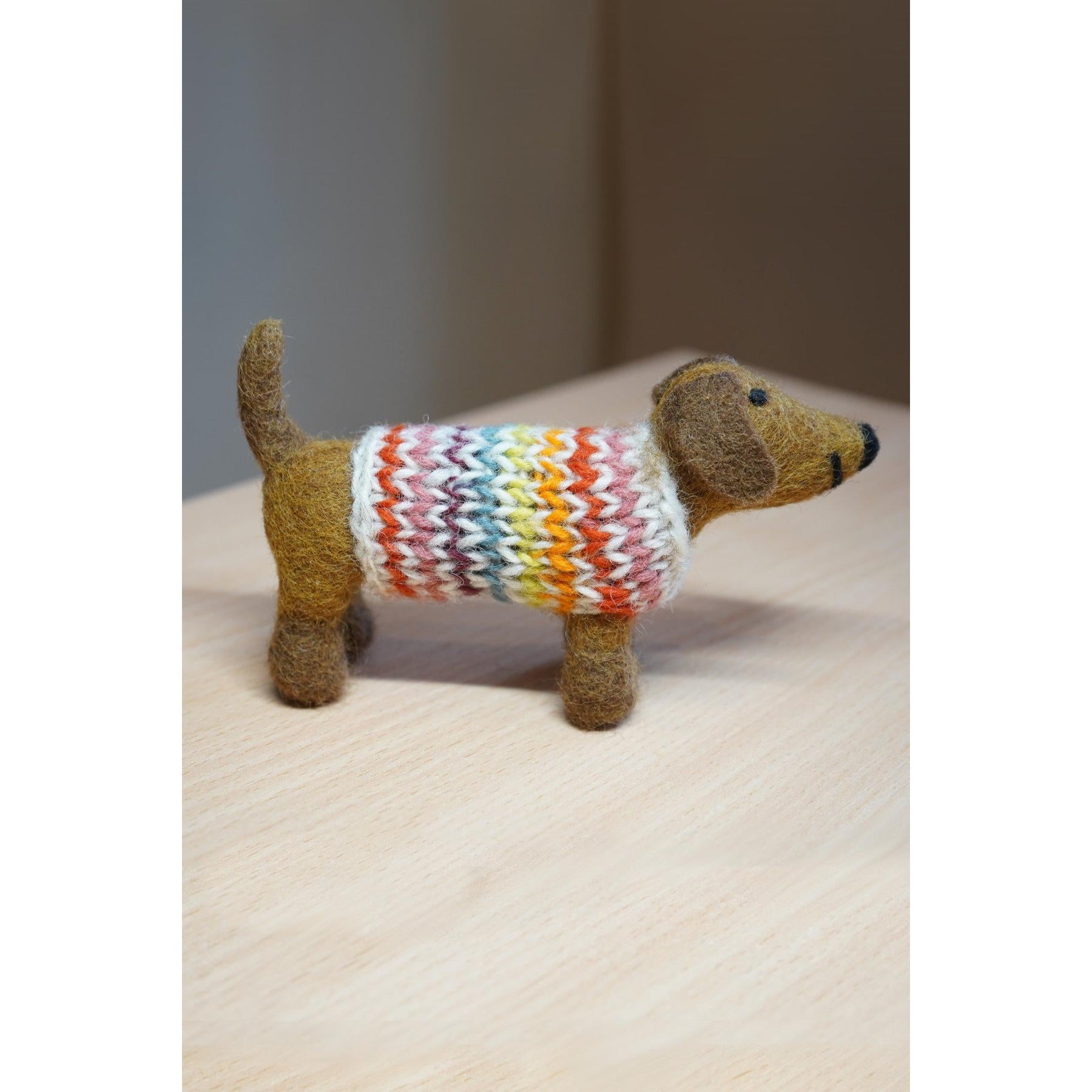 Pachamama Hoxton Harry The Dachshund, felt animal decoration; product view 5.