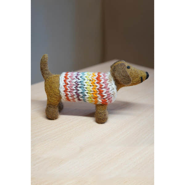 Pachamama Hoxton Harry The Dachshund, felt animal decoration; product view 5.