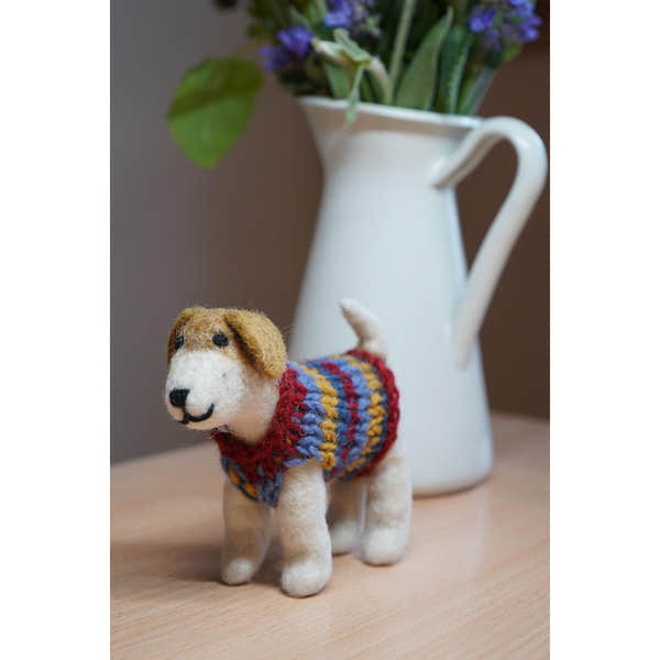 Pachamama Jack In A Jumper, felt animal decoration; product view 2.